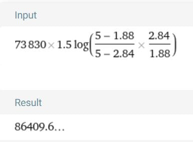 RC time constant calculation