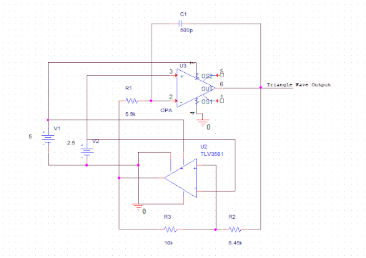 Triangle Wave Generator Schematic